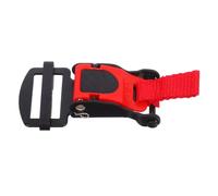 SOPOTUTU Boucle Rapide pour Casque Attache Sécurisée avec Mécanisme Verrouillage Fiable Installation Facile pour Randonnées Extérieures Accessoire Remplacement Clip Casque Rouge