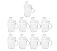 SOPOTUTU Bouteille à Main 30ml Rechargeable, Bouteilles de Voyage Portables, Porte-clés, Bouchon à Clapet, Ensemble de 9 en PETG et PP pour Voyage et Usage Extérieur
