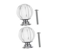 SOPOTUTU Bouton de Lampe Cristal Transparent Embout Décoratif pour Abat Jour Accessoire Finial pour Lampe de Table et Lampadaire Design Moderne et Élégant Lot