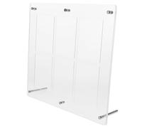 SOPOTUTU Cadre D'exposition Mural pour Cartes à Collectionner 6 Compartiments Transparent en Acrylique 35-75 Points, Support Anti-poussière pour Cartes de Jeu et Sport, Vitrine Compacte