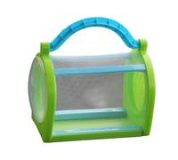 SOPOTUTU Cage à Insectes Portable avec Poignée Robuste Boîte Dobservation pour Garçon Fille Dexploration Nature Vert Facile à Transporter pour Chasse et des Petites