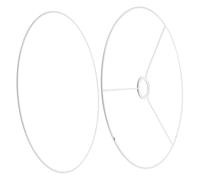 SOPOTUTU Carcasse Abat Jour Ronde Vintage en Fer Douille E27, Résistance la Rouille et Construction Robuste pour Lampe de Salon Plafond ou Lampadaire DIY