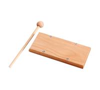 SOPOTUTU Carillon De Percussion Musicale à 3 Tons pour Contemplation Et Yoga, Instrument Pédagogique Compact, Maillet Inclus, Outil D’éveil Musical pour Relaxation Et Gestion De Classe