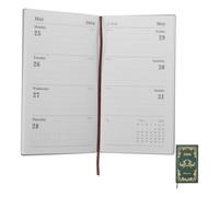 SOPOTUTU Carnet Organiseur Quotidien 2026 A6 Vert Foncé, Agenda Hebdomadaire Liste de Tâches, Mini Organiseur Journalier pour Planification, Carnet Annuel de Notes pour Gestion du Temps