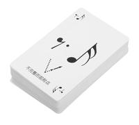 SOPOTUTU Cartes Flash de Rythme Musical en Papier Robuste, Jeu de Poker Rythmiques Compactes pour Apprentissage Théorie et Notation, Boîte Pratique pour Élèves Débutants et Musiciens