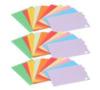 SOPOTUTU Cartes Index Lignées Fiches Colorées Perforées pour Vocabulaire Aide à Étude Scolaire et Bureau Cartes Mémoire Portables pour Examens et Organisation