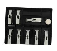 SOPOTUTU Cash Register Money Tray Compartments With Clip Coin Organizer Insert For Retail And Supermarket Drawer Compact Cash Storage