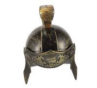 SOPOTUTU Casque Romain Adulte Doré pour Costume Homme Casque de Soldat Antique Médiéval Facile à Porter Accessoire Cosplay pour Fête Halloween et Photo