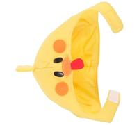 SOPOTUTU Chapeau de Poussin en Peluche Jaune Couvre-Chef Doux pour Cosplay Accessoire Photo et Fête Masque Pelucheux Léger pour Déguisement et Spectacle