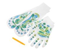 SOPOTUTU Chaussettes Acupression Coton Respirant avec Baguette de Massage Confort Fatigue pour Réflexologie Plantaire Outil de Massage Mains Guide Acupoints Détaillé