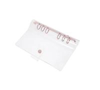 SOPOTUTU Classeur Transparent PVC Souple pour Documents à Mobiles Protège Cahier Format Voyage Fournitures de Bureau Polyvalentes