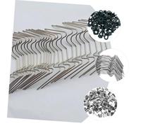 SOPOTUTU Clip W Type Acier Inoxydable pour Fixation Résistante Corrosion avec Anneau de Maintien Compatible Fenêtres Verre de Clips Z et Anneaux pour Horticole