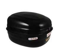 SOPOTUTU Coffre Robuste Petit Format Acier Renforcé Coffre de Rangement Facile à Installer pour Accessoires et Outils pour Deux Roues Noir Compact et Sécurisé