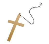 SOPOTUTU Collier Pendentif Croix Plastique pour Hommes Accessoire Religieux Traditionnel pour Déguisement Halloween et Décoration de Design Européen pour Églises et Cérémonies Religieuses