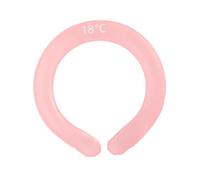 SOPOTUTU Collier Rafraîchissant Cou Anti-chaleur Été, Coussin Glace Réutilisable Étanche, Oreiller Froid Léger et Portable pour Sport Outdoor et Prévention Coup de Chaleur, 1 Pièce Rose