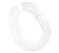 SOPOTUTU Coussin de Toilette Doux et Antidérapant pour Garçon et Filles Garçon Fille, Siège Rembourré en PVC Blanc à Motif Grenouille, Réducteur Toilettes Sécurisé pour Apprentissage
