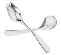 SOPOTUTU Cuillère Et Fourchette Coudées En Acier Inoxydable Pour Soins Infirmiers Vaisselle Adaptée Pour Personnes Âgées Poignées Confortables Et Solide Pour Usage Quotidien