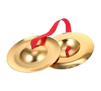 SOPOTUTU Cymbale de Percussion en Métal 12 Cm pour Garçon et Filles et Adultes, Instrument de Musique, Cymbale à Main pour Danse Orientale et Soirées Dansantes, Petit Accessoire Musical