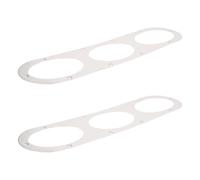 SOPOTUTU Diffuseur Arrière en Aluminium Argenté pour Voiture, Lot de 2 Panneaux Diffuseurs D'air Aérodynamiques, Accessoires Automobiles pour Amélioration Pare-chocs et Performance