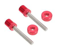 SOPOTUTU Dispositif Anti-Chute pour Boîtier de Pédalier Vélo Vis M8 Rouges Étanches Outil de Fixation à Trou Carré Stabilisateur Compatible VTT et Vélo Route Lot de 2 Pièces