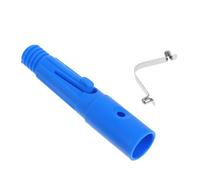 SOPOTUTU Embout pour Perche Télescopique en Plastique et Fer Bleu, Résistant à L'usure et Robuste, Accessoire pour Nettoyage Commercial et Domestique, 1 Set