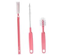 SOPOTUTU Ensemble de Goupillons pour Bouteilles Brosses à Têtes Multiples en Nylon et Abs, Crochet Suspendre Pratique, pour Nettoyage Intérieur de Biberons et Pailles