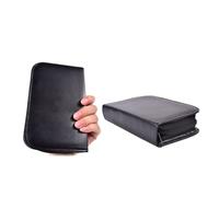 SOPOTUTU Étui de Transport Portable en Pu Noir pour Détecteur Glycémie et Doigt, Boîtier de Rangement Chocs, Compact pour Usage Voyage et Domicile