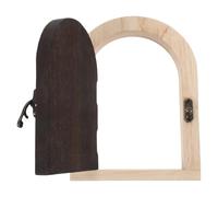 SOPOTUTU Fairy Door Outlet Cover Plate Wooden Child Socket Protector Pet Safety Flip Door Concealer Wall Decor For Nursery And Bedroom