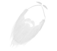 SOPOTUTU Fausse Moustache et Barbe Longue en Peluche Faux Sourcils Accessoire de Déguisement de Noël Texture Légère Confortable Kit Costume Créatif pour Homme Décoration Moustache