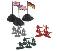 SOPOTUTU Figurines de Soldat en Plastique 300 Pcs, Modèle de Soldat Moderne pour Table de Sable, Jeu de Simulation Militaire pour Garçon et Filles, Accessoires de Diorama et Loisirs