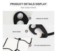 SOPOTUTU Filet De Toit Élastique 120x90 Cm Noir pour Chargement Voiture, Filet D’arrimage en Latex, Compatible Pick-up Et Remorque, Sécurisation Bagages Automobile, Usage Extérieur Et Transport