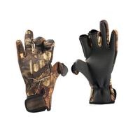 SOPOTUTU Gants de Antidérapants Néoprène Thermique Trois Doigts Coupe Vent Camouflage pour Cyclisme Conduite et Activités Extérieures Hivernales