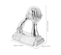 SOPOTUTU Gardien de But Football Résine Coup de Ligue Sportif Argenté Souvenir pour Fans et Décor de Bureau