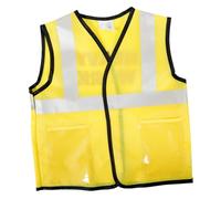 SOPOTUTU Gilet Sécurité Garçon Fille Réfléchissant Léger et Respirant Gilet Haute Visibilité pour Garçons Filles Protection Nuit Extérieur