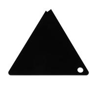 SOPOTUTU Grattoir à Fart Triangulaire en Acrylique pour Snowboard Outil de Raclage de Cire Noir Accessoire D’Entretien pour Sports D’Hiver et Ski Compatible Planches de Ski et Snowboard