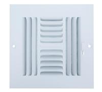 SOPOTUTU Grille de Ventilation Facile à Nettoyer pour Plafond en Métal Blanc Finition Classique Élégante Améliore la Circulation D'air Intérieur, pour Salle de Bain Cuisine