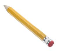 SOPOTUTU Gros Crayon en Bois 2b Jaune 35 Cm pour Étudiants Et Bureau, Crayon à Dessin Amusant Grand Format, Outil D'écriture Portable Scolaire Fête Cosplay - Lot De 1