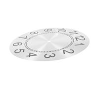 SOPOTUTU Horloge Mural Aluminium Argenté Disque de Remplacement Stable pour Mécanisme Quartz Accessoire DIY pour Horloge Ronde Décoration Maison Bureau