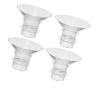 SOPOTUTU Inserts de Bride en Silicone Souple pour Tire-Lait, Lot de 4 Pièces Adaptateurs 17Mm et 19Mm, Lavables et Compatibles Tire-Lait Électrique, Accessoires pour Collecte de Lait