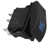 SOPOTUTU Interrupteur à Bascule Marin LED 12V 20A Câble 5 Broches Interrupteur Marche/Arrêt pour Bateau Yacht et Camping-Car Commutateur Étanche pour Éclairage Nautique