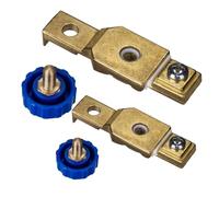 SOPOTUTU Interrupteur Coupe Circuit Batterie Bleu Borne Isolateur Déconnexion sans Outil Installation par Vis Rapide et Fuite pour Voiture