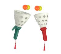 SOPOTUTU Jeu de Lancer et Attraper Interactif pour Garçon Fille Set Joueurs Bâtons Verts et Rouges avec Balles Extérieur et Intérieur pour Éveil et Amusement Partagé