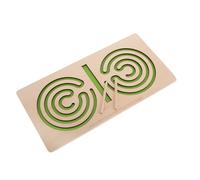 SOPOTUTU Jeu de Société en Bois pour Garçon et Filles Labyrinthe Portable Développement Motricité Fine Coordination Œil-Main Éducation Précoce Jouet Éducatif 1 Pièce