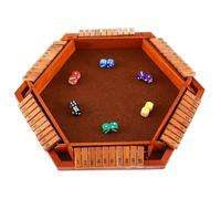 SOPOTUTU Jeu Shut The Box Bois Table Mathématique avec Dés Plateau Pin Facile à Utiliser Multi Joueurs pour Réunions Familiales et Fêtes