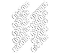 SOPOTUTU Kit de 10 Ressorts de Soupape de Vidange pour Machine à Laver, Taille Moyenne 1,2 * 22 * 100 Mm, Élasticité Solide, Résistance au Tartre, Compatible Pièces de Vanne de