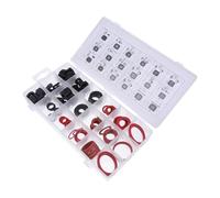 SOPOTUTU Kit de 141 Rondelles D’Étanchéité en Caoutchouc Résistantes à la Chaleur Assortiment de Joints O-Ring pour Plomberie Accessoires de Réparation Polyvalents pour Usage Industriel