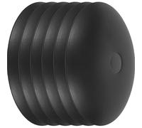 SOPOTUTU Kit de Canopée Lumineuse Noir 6 Pièces en Métal pour Plafond | Auvent de Plafond 50mm, Couvercle LED Décoratif, Fixation Suspendre et Lumière au Plafond
