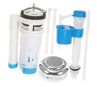 SOPOTUTU Kit de Remplacement pour Chasse de Toilette avec Valve Flotteur Valve de Remplissage et Bouton Accessoires pour Réparation de Réservoir Wc Facile à Installer et Fuite et Faible