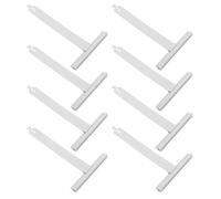 SOPOTUTU Kit Réparation Volets Roulants 8 Pièces Supports à Suspendre à Ressort en Acier Inoxydable Blanc, Quincaillerie pour Renforcement et Entretien Silencieux des Stores