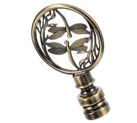 SOPOTUTU Lamp Shade Holder Harp With Retro Decorative Finial Cap For Table And Floor Lamps Adjustable Light Knob For Vintage Ambiance